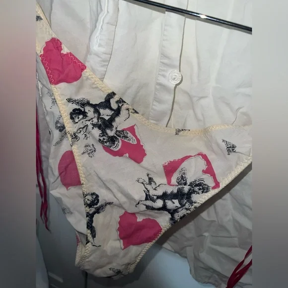 😍8for1 Price🦊pijama Shirt bikini set SzXS &White lace inserted Top. - Picture 10 of 16